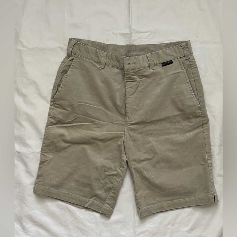 Laird Apparel Men's Corduroy Shorts Size 30 Tan Shoreline Hybrid Limited Edition